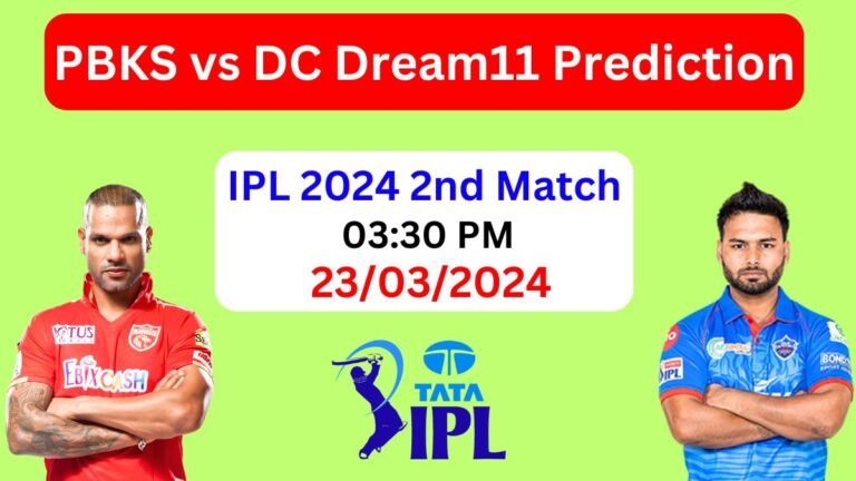 IPL 2024: PBKS vs DC Dream11 Prediction Today Match