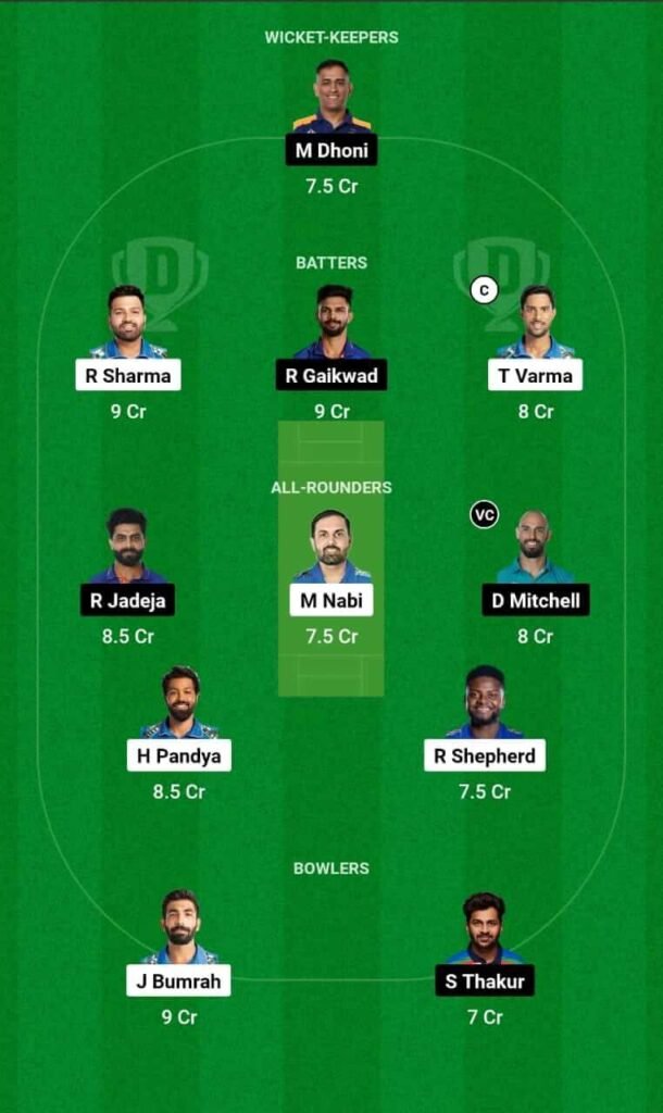 MI vs CHE 2024 Dream11 Prediction 29th Match, Pitch Report, Playing 11, MI vs CSK Best Dream11 Team Today IPL