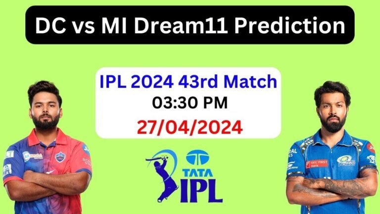 IPL 2024: DC vs MI Dream11 Prediction Today Match