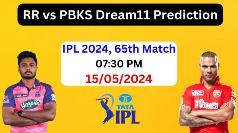 RR vs PBKS Dream11 Team Prediction IPL 2024, RR vs PBKS Dream11 Prediction Today Match, Rajasthan Royals vs Punjab Kings