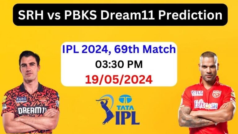 SRH vs PBKS Dream11 Team Prediction IPL 2024, SRH vs PBKS Dream11 Prediction Today Match, Sunrisers Hyderabad vs Punjab Kings