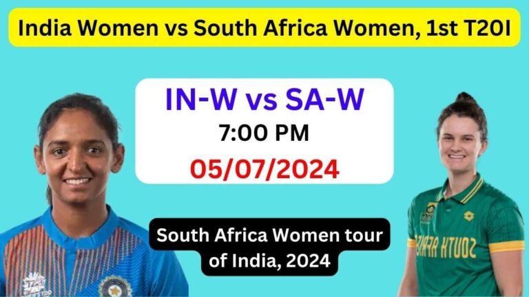 IN-W vs SA-W Dream11 Team Prediction, IN-W vs SA-W Dream11 Prediction Today Match, India Women vs South Africa Women 1st T20I 2024 Today Prediction