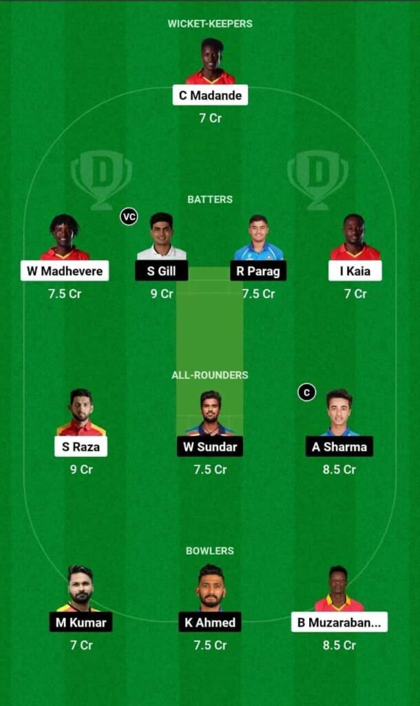 IND vs ZIM Dream11 Team Prediction, IND vs ZIM Dream11 Prediction Today Match, India vs Zimbabwe 1st T20I 2024 Today Prediction