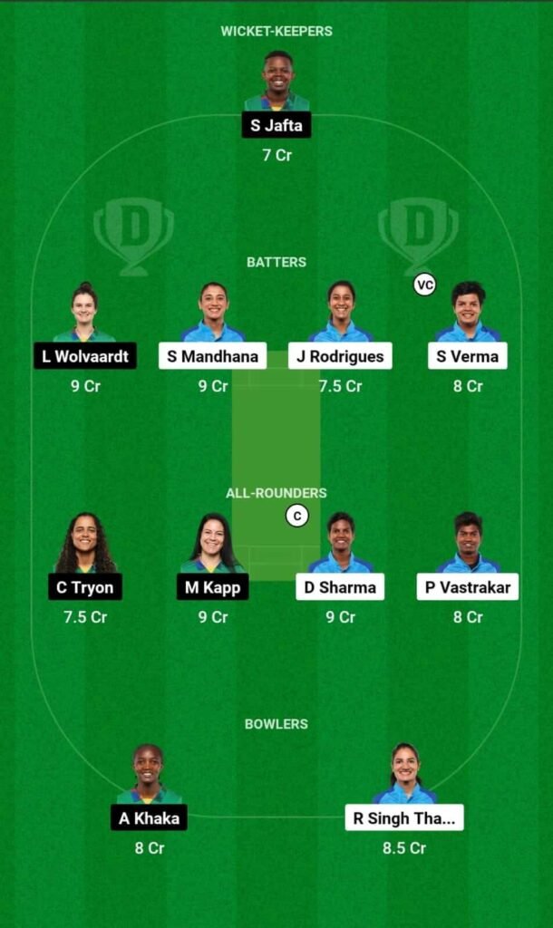 IN-W vs SA-W 3rd T20I Dream11 Team Prediction, IN-W vs SA-W Dream11 Prediction Today Match, India Women vs South Africa Women 2024 Today Prediction