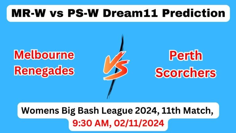 MR-W vs PS-W Dream11 Prediction Today Match, Pitch Report, Playing11, Head to Head, Captain & Vice-Captain, Womens Big Bash League 2024