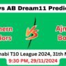 NW vs AB Dream11 Prediction Today Match, NW vs AB Dream11 Team, Northern Warriors vs Ajman Bolts, 31st Match