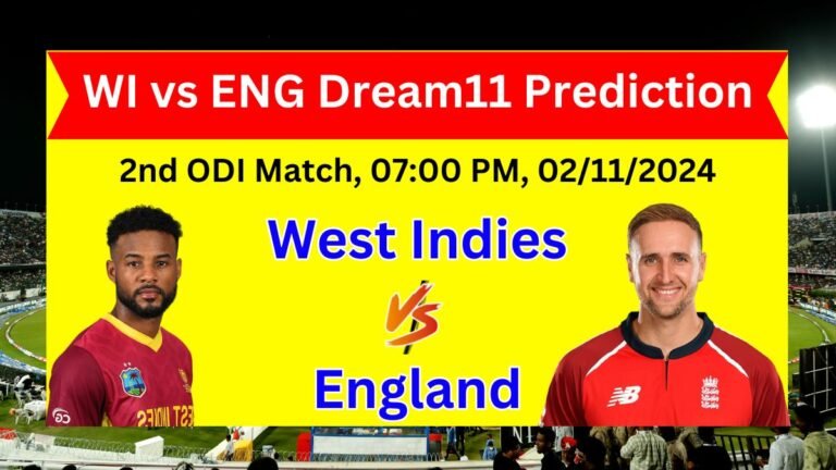 WI vs ENG Dream11 Prediction Today Match, WI vs ENG Dream11 Team, West Indies vs England Today Match Prediction, 2nd ODI